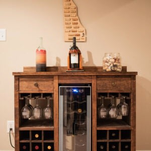 Özel Tasarım Meşe Şaraplık